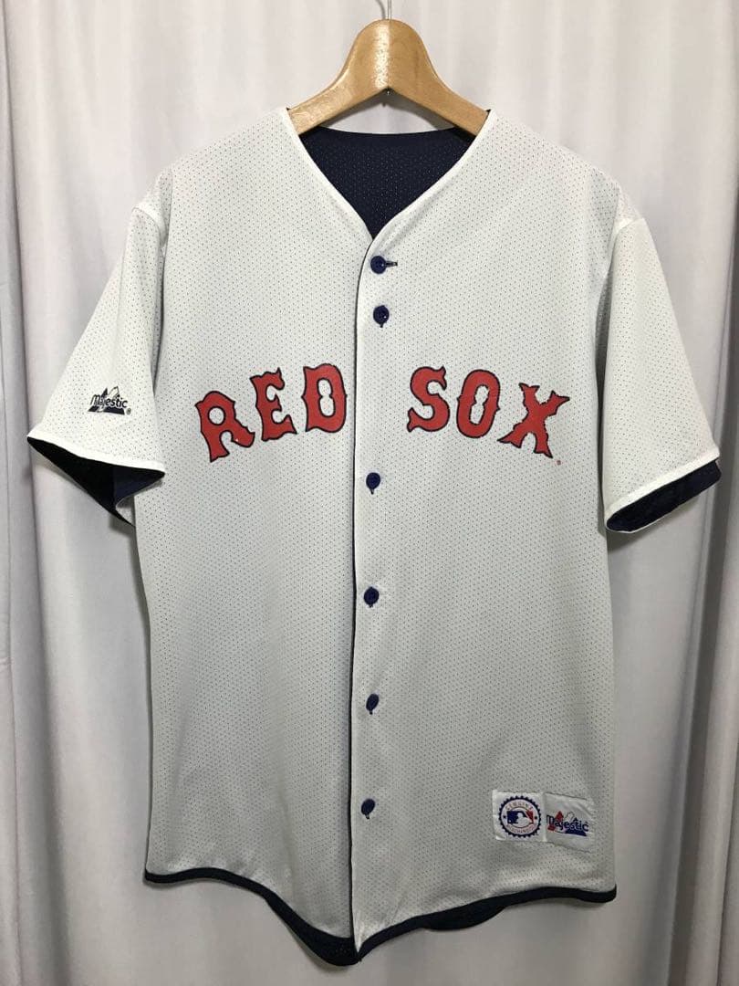majestic MLBレッドソックス　ゲームシャツ　ユニフォーム　USA古着