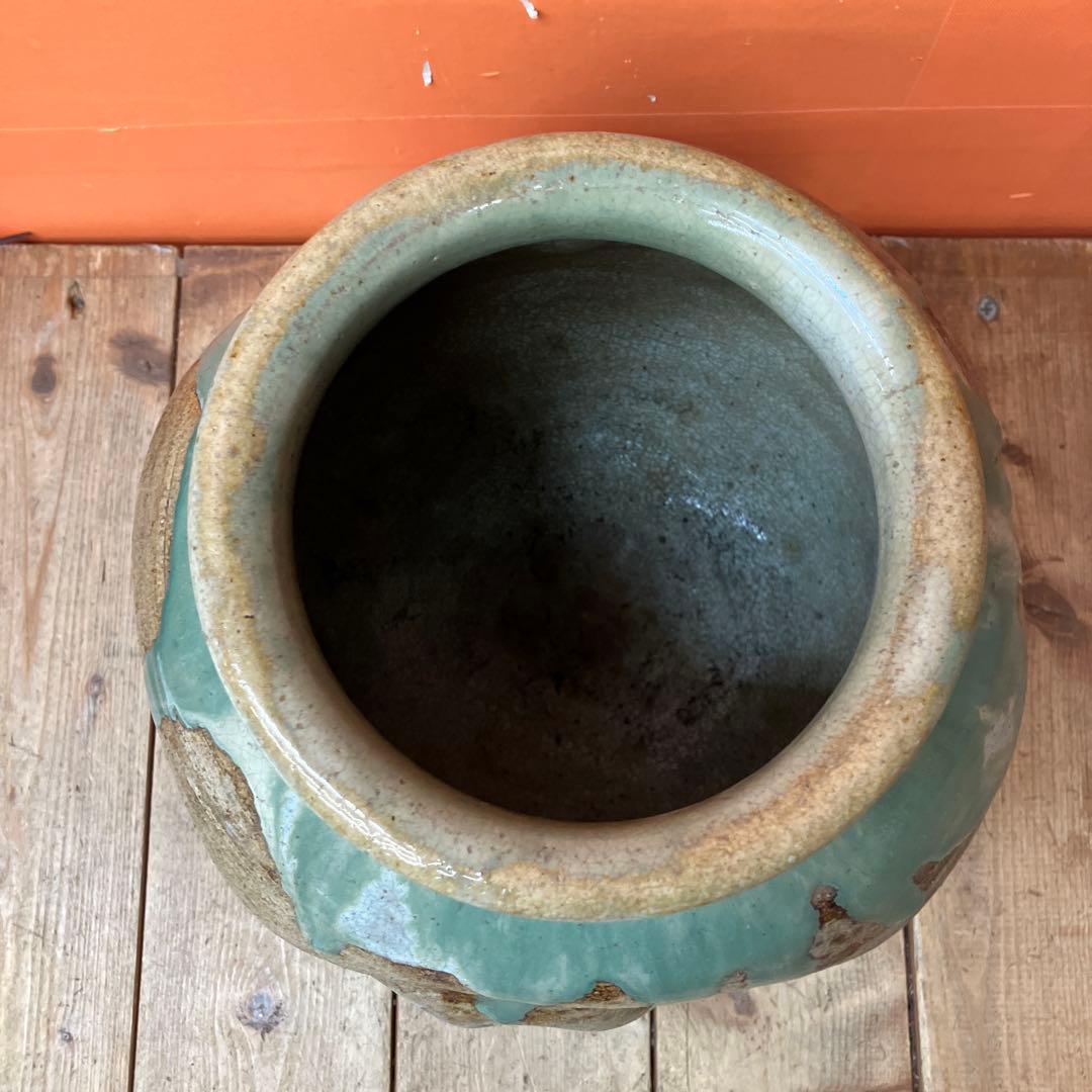 D-壁 壺 花瓶 花器 陶器 和陶器 作家物 骨董 古道具 アンティーク ヴィン