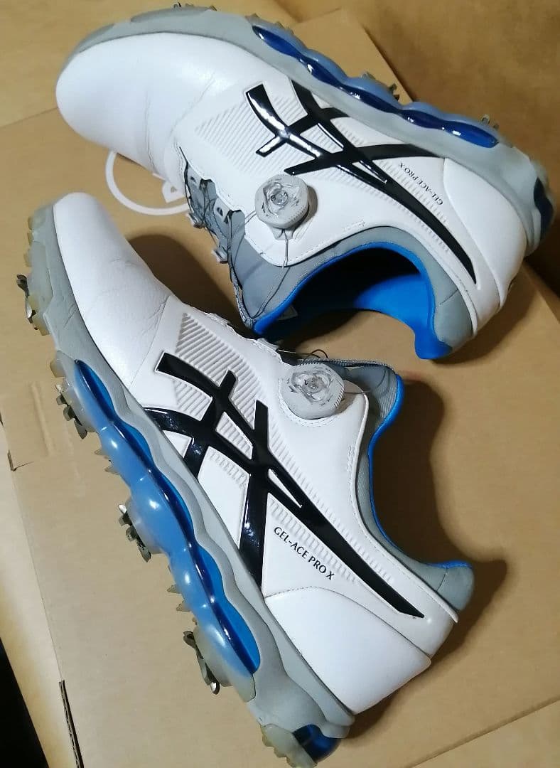 ASICS ゴルフシューズ GEL ACE PRO X ホワイト/ブルー