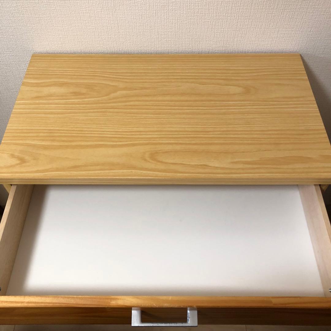 木製 ナチュラル 箪笥 キャビネット 収納 4段チェスト　バイカラー タンス