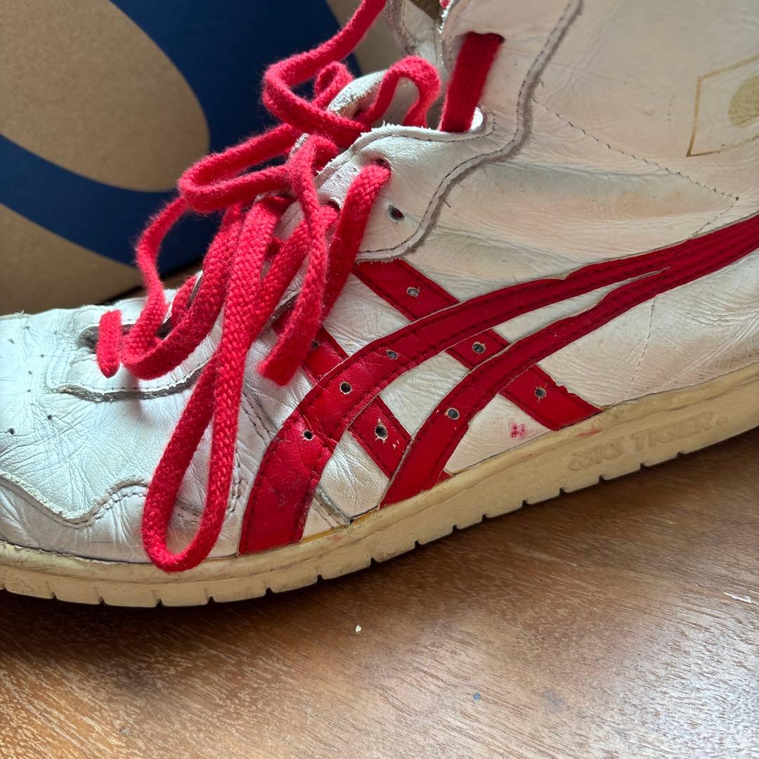 ASICS TIGER ハイカットシューズ ホワイト/レッド
