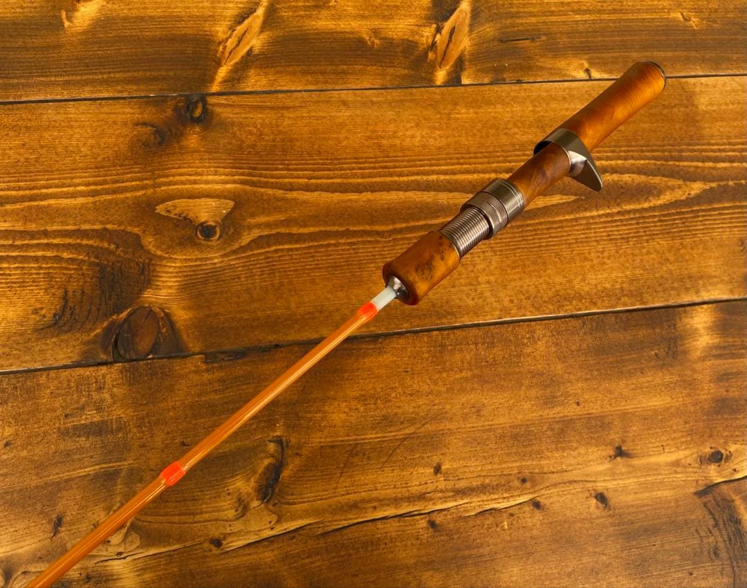 4ft7inch 超軽量　トラウトロッド　ベイトロッド　黄金樟木　グラスロッド