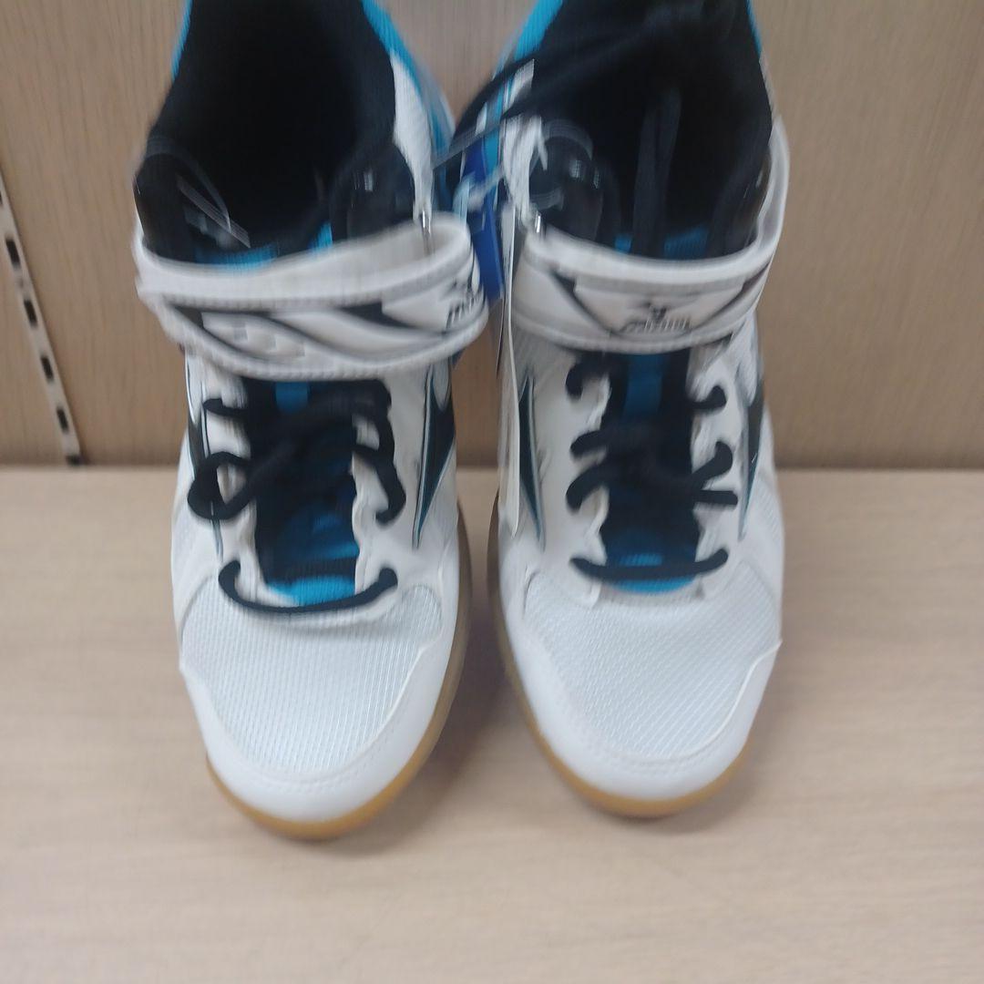 Mizuno 22.5cm ミドルカット 青/白