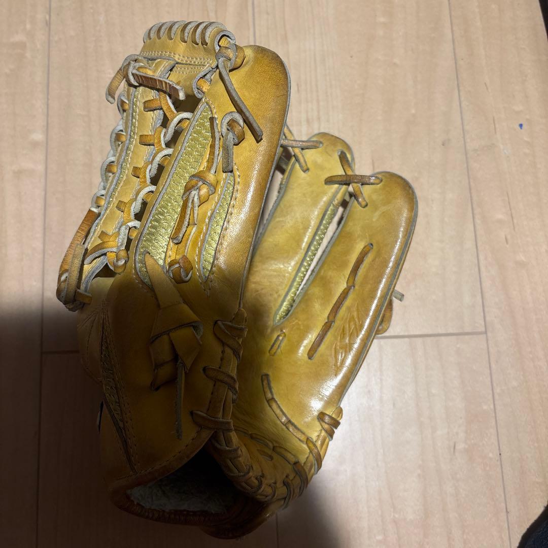 MIZUNO 大人　右投げ　グローバルエリート　軟式用グローブ　異彩袋セット