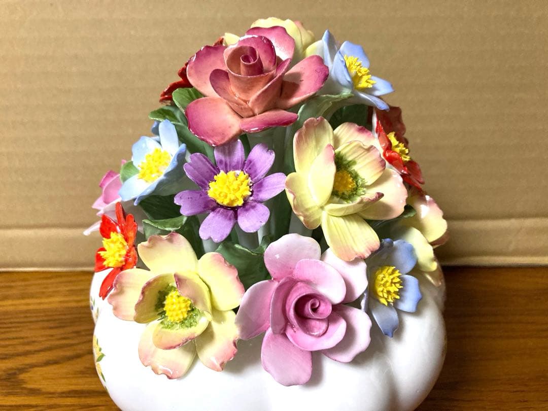 希少 Aynsley エインズレイ 陶花 FLORAL COTT GDN 当時物