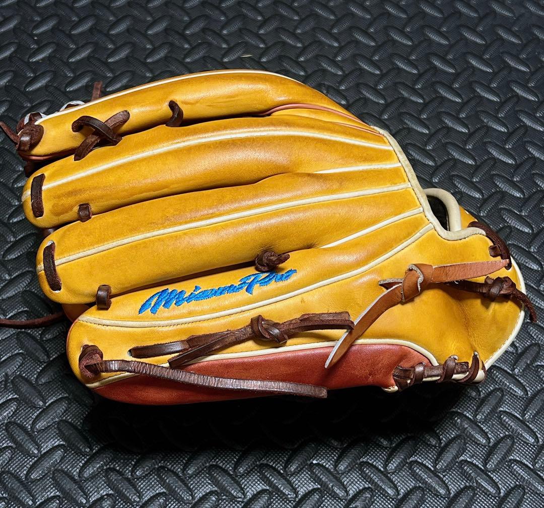 日本製 ミズノプロ ダイバーシティブルー オーダー 軟式 外野用 グローブ