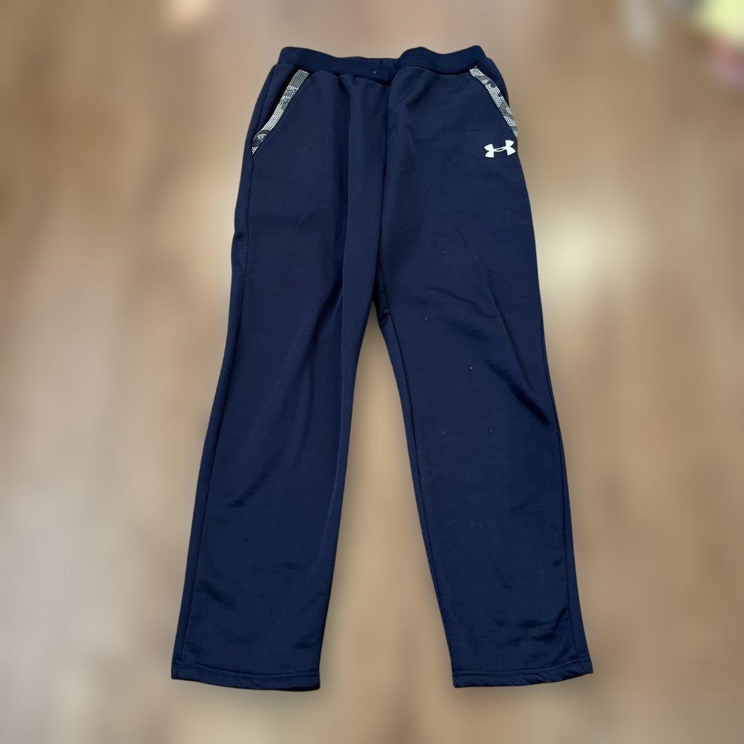 アンダーアーマー ジャージ上下セット 4XL ネイビー/迷彩　裏起毛