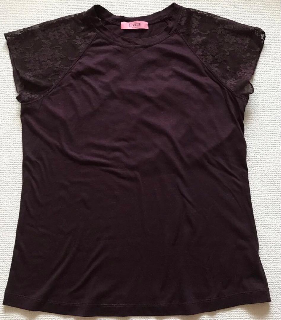 チャコットバランス　レースコンビTシャツ