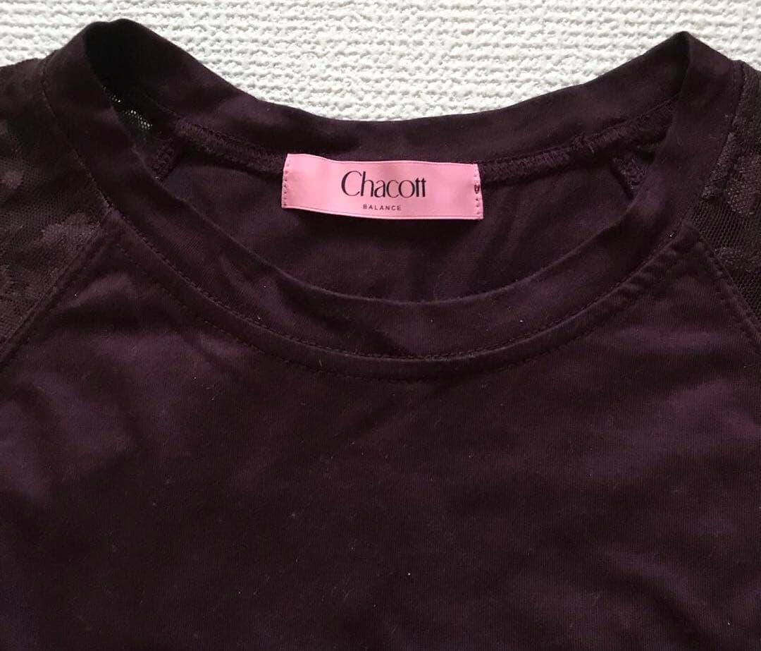 チャコットバランス　レースコンビTシャツ