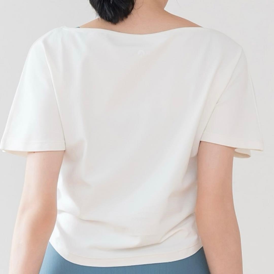 新品★未使用 【SUKALA】WAGAMIボートネックTee ホワイト Ｌサイズ