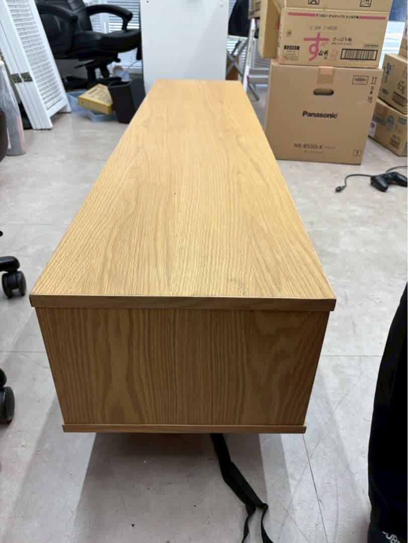 無印良品 オーク材AVラック薄型 150cm 美品