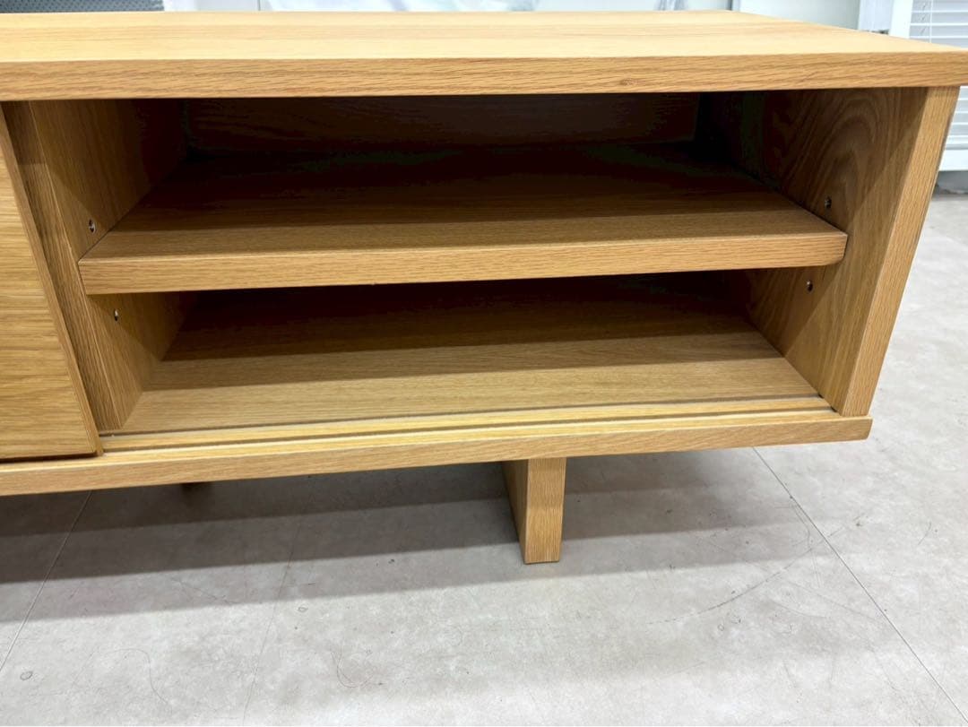 無印良品 オーク材AVラック薄型 150cm 美品