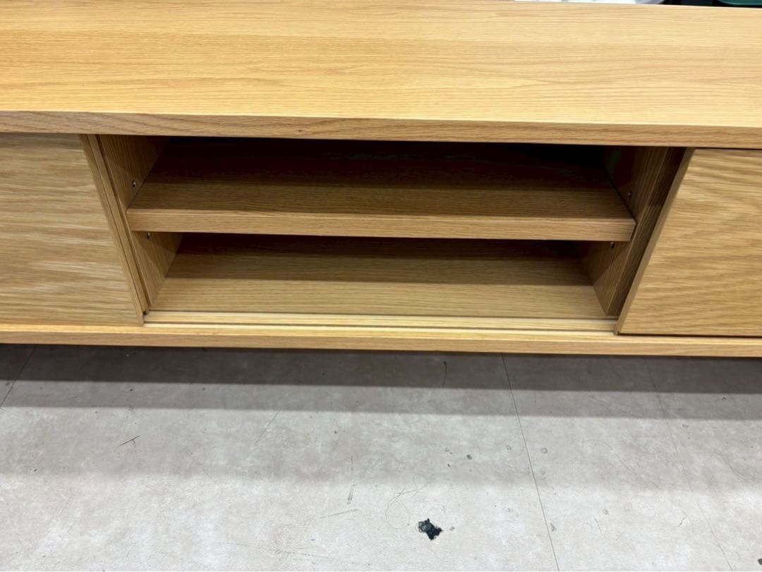 無印良品 オーク材AVラック薄型 150cm 美品