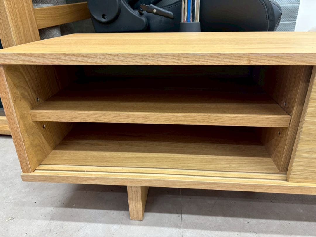 無印良品 オーク材AVラック薄型 150cm 美品