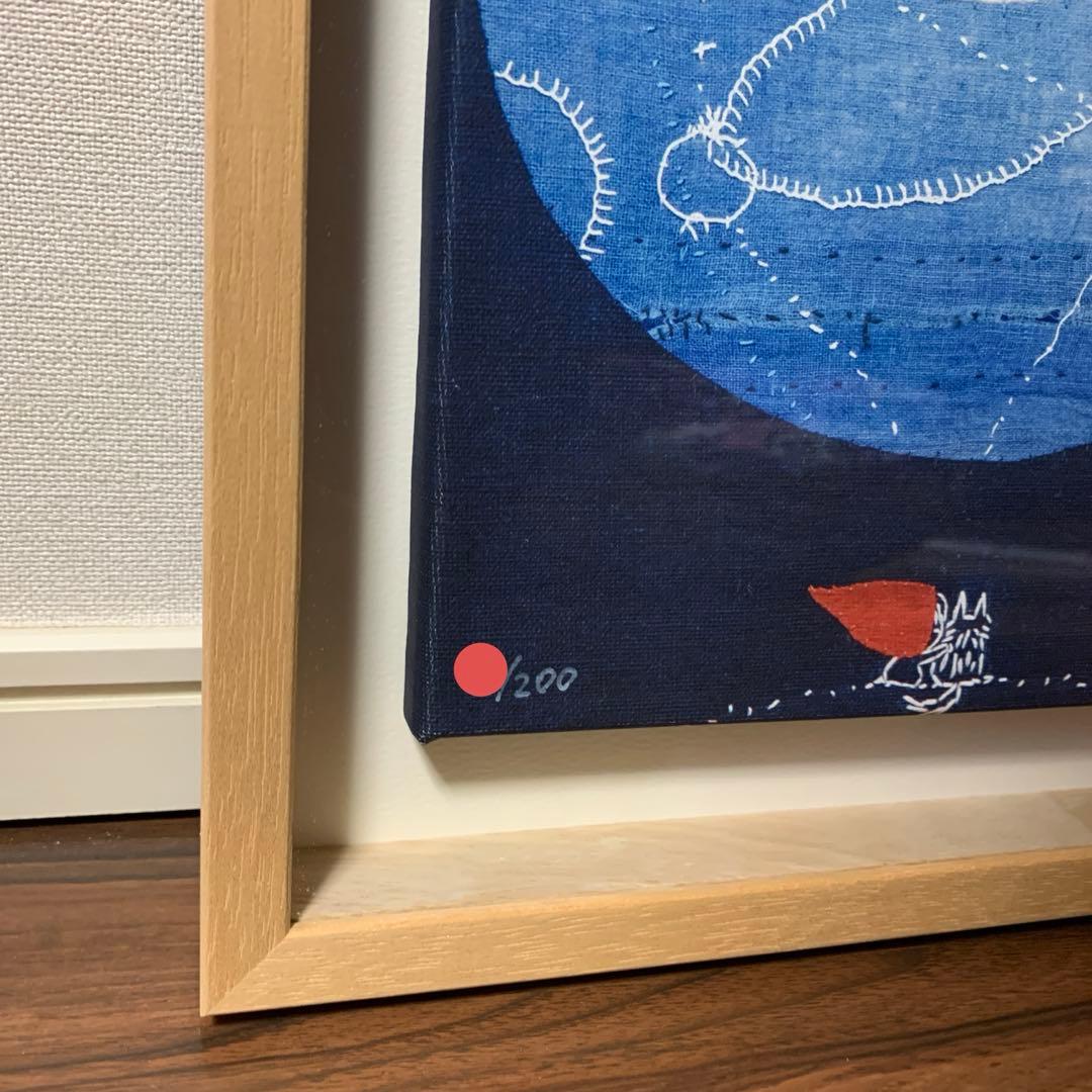ミカオ　MICAO 「お月見」版画　絵画