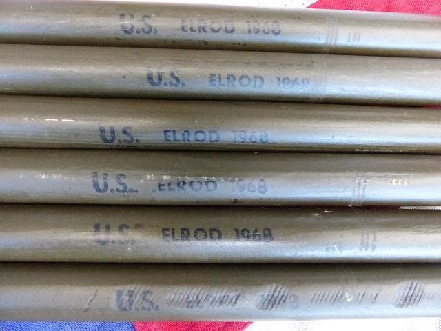 1968” 米軍実物 ナム戦 デッド!　テントポール　8本セット 軍幕