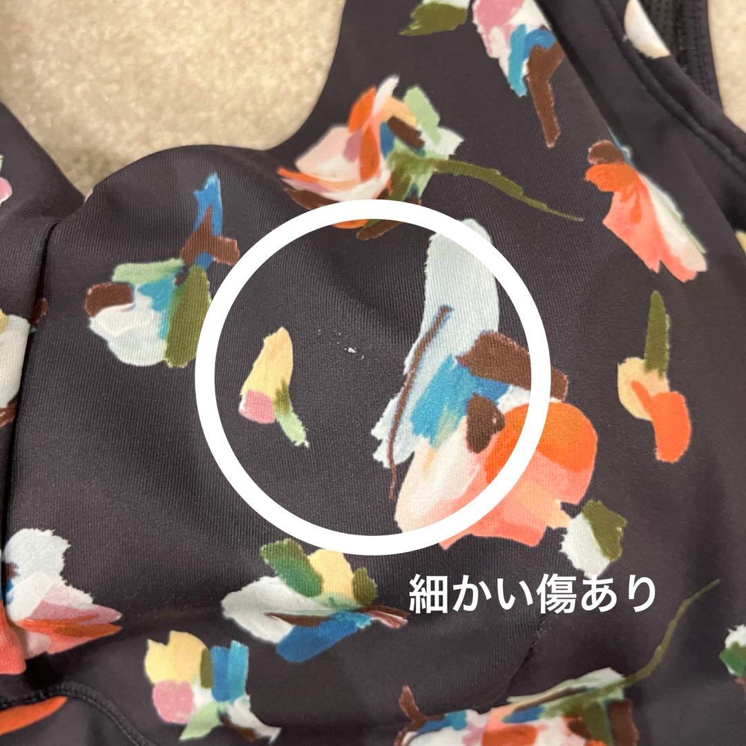 値下げしました◎SUKALA ローズプリントブラトップ ブラック Mサイズ