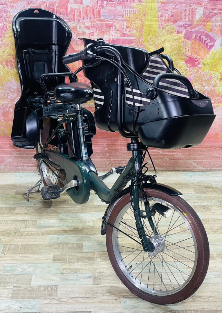 ZK3506 「大容量13.2Ah」電動自転車パナソニック 子供乗せ　20インチ