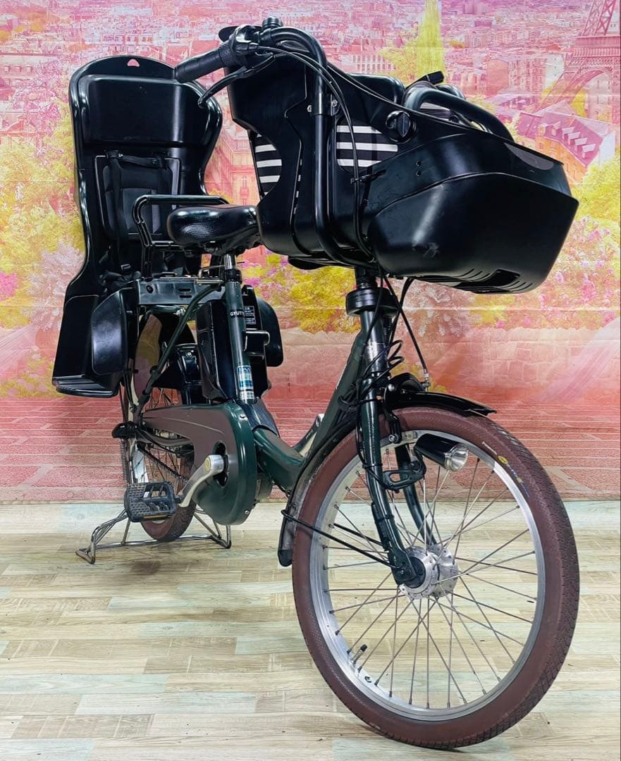 ZK3506 「大容量13.2Ah」電動自転車パナソニック 子供乗せ　20インチ