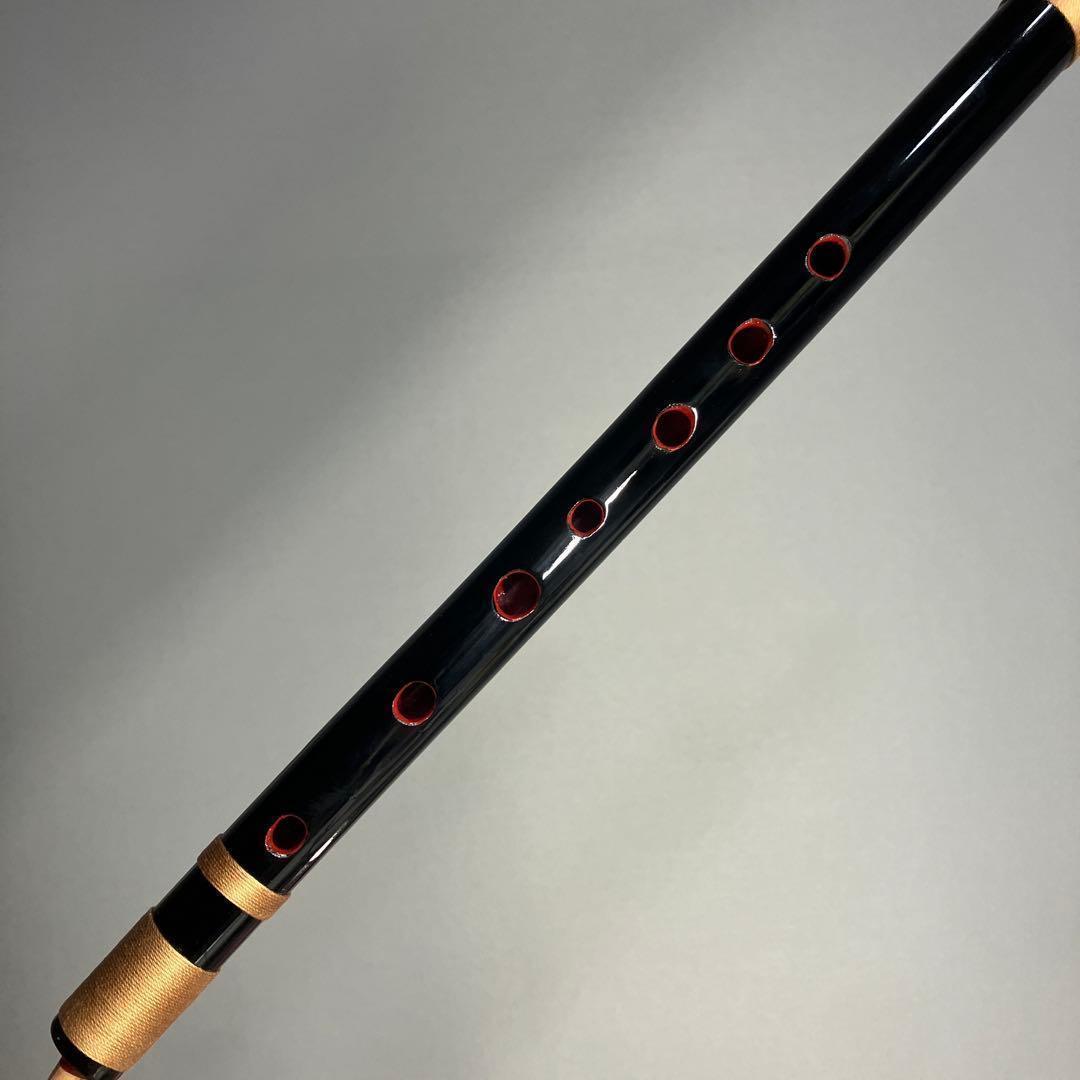 【篠笛七本調子 B菅】ドレミ調 天地糸巻西洋音階 竹笛 和楽器　MR7-132