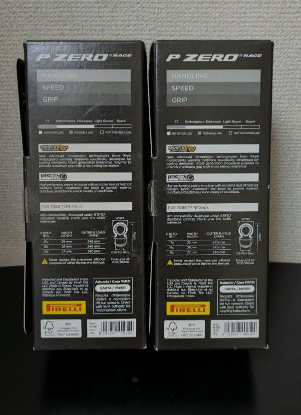 未使用Pirelli P ZERO RACE Classic クリンチャー