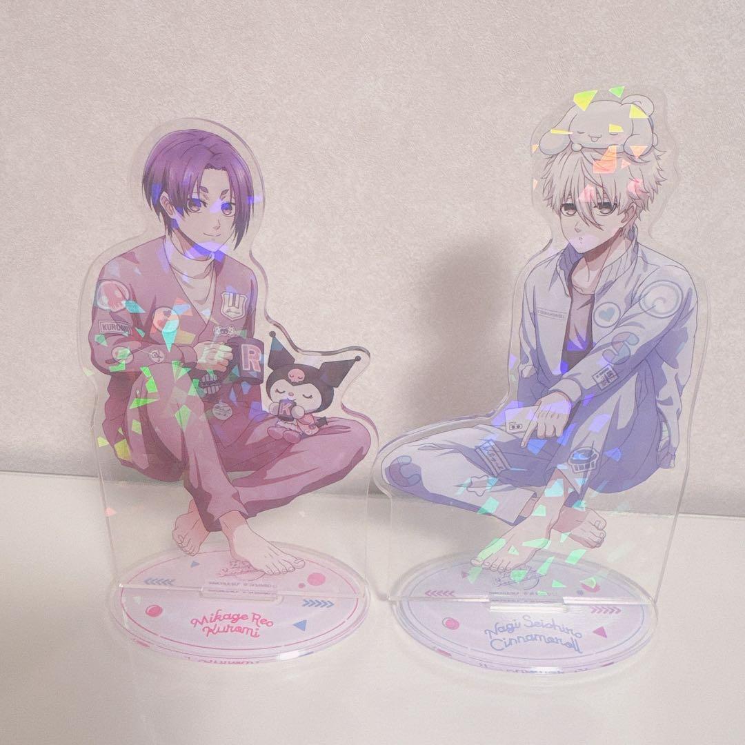 ブルーロック サンリオ 凪誠士郎 御影玲王 アクリルスタンド アクリルカード