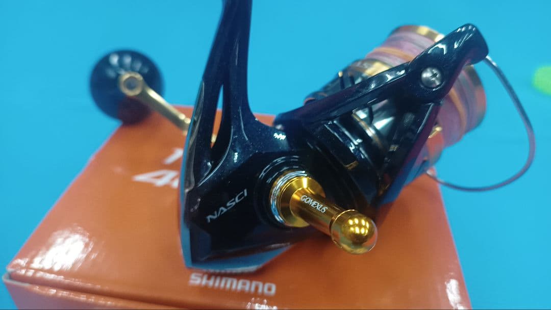 シマノ 16 ナスキー 4000XG　ゴメスサスハンドルノブ付