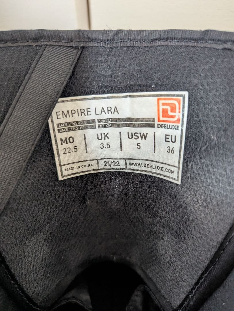 Deeluxe Empire Lara 21‐22モデル 22、5cm