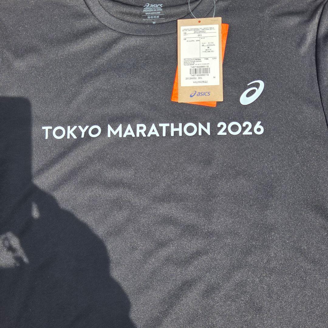asics TOKYO MARATHON 2026 黒海外サイズ　M