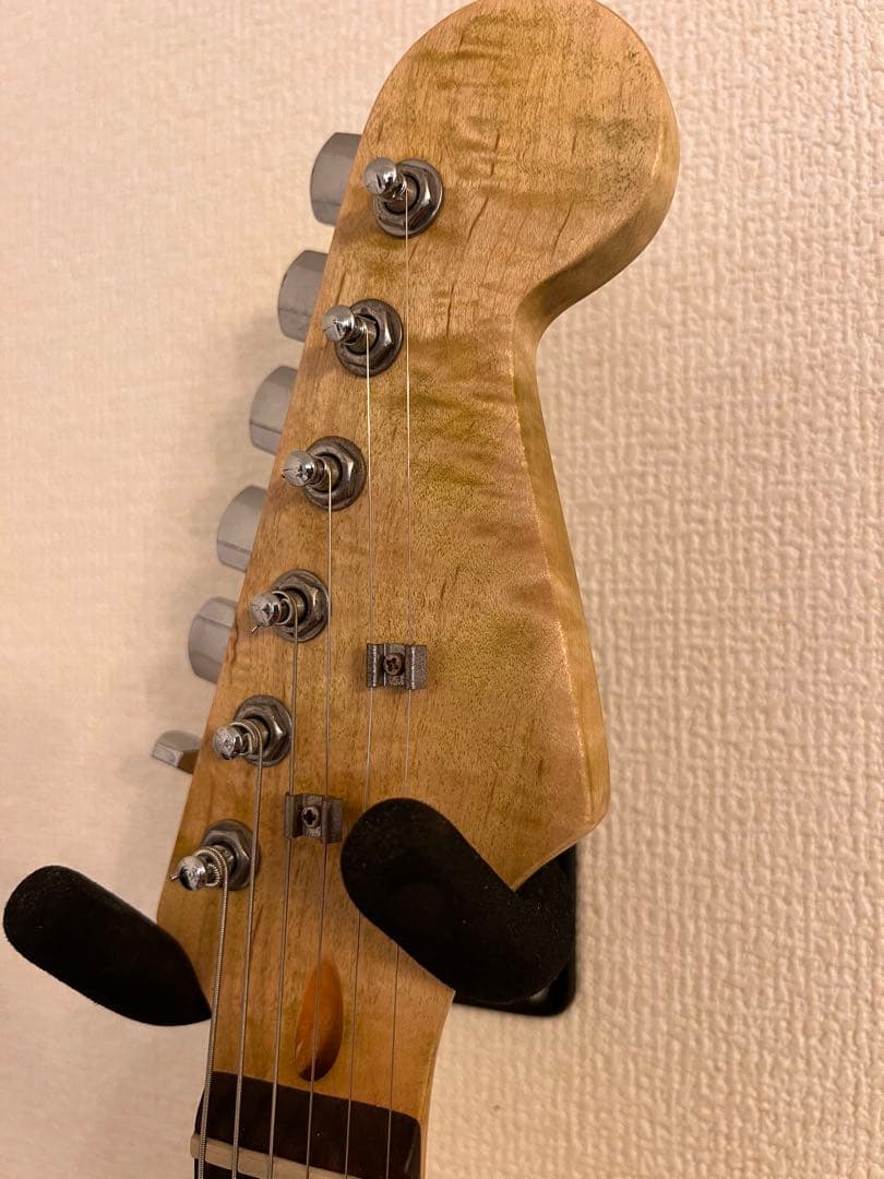 ストラトキャスター SSH虎杢 フレイムネック コイルタップ コンポーネント