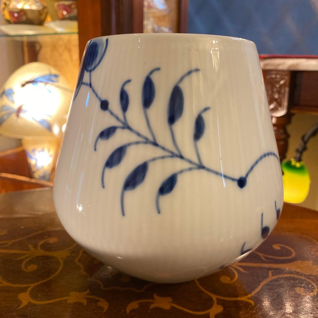 BURI　ロイヤルコペンハーゲン　ブルーパルメット　花瓶　ベース　フラワー