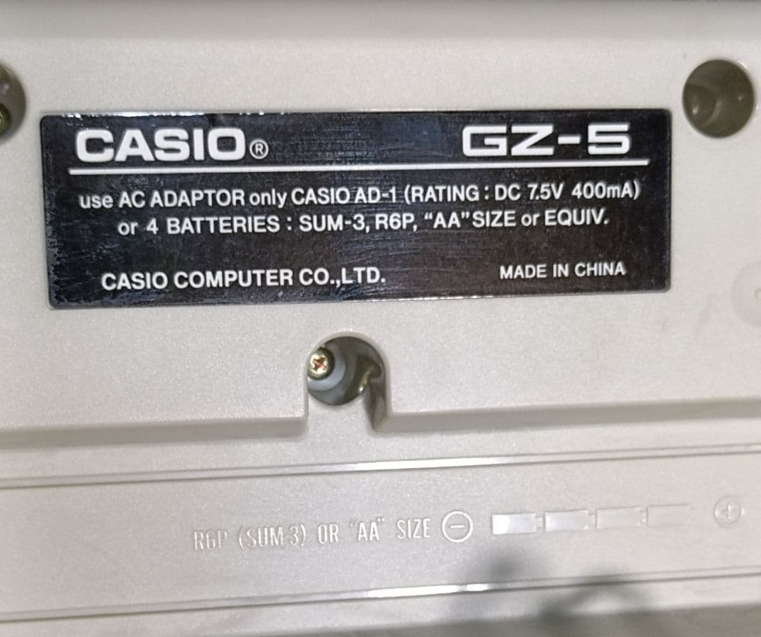 CASIO MIDIマスターキーボードGZ-5 可動確認済み品