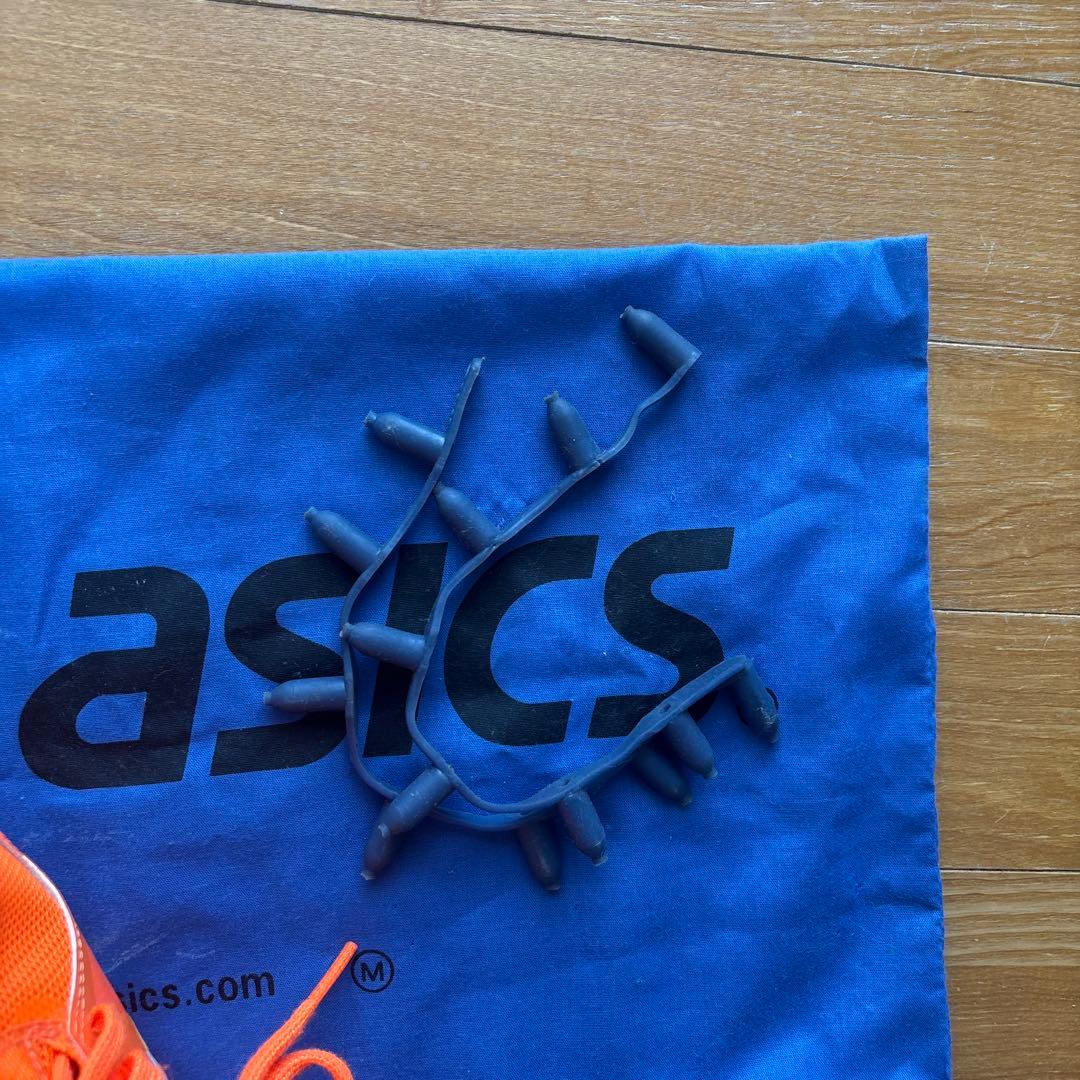 ASICS 陸上スパイクシューズ オレンジ