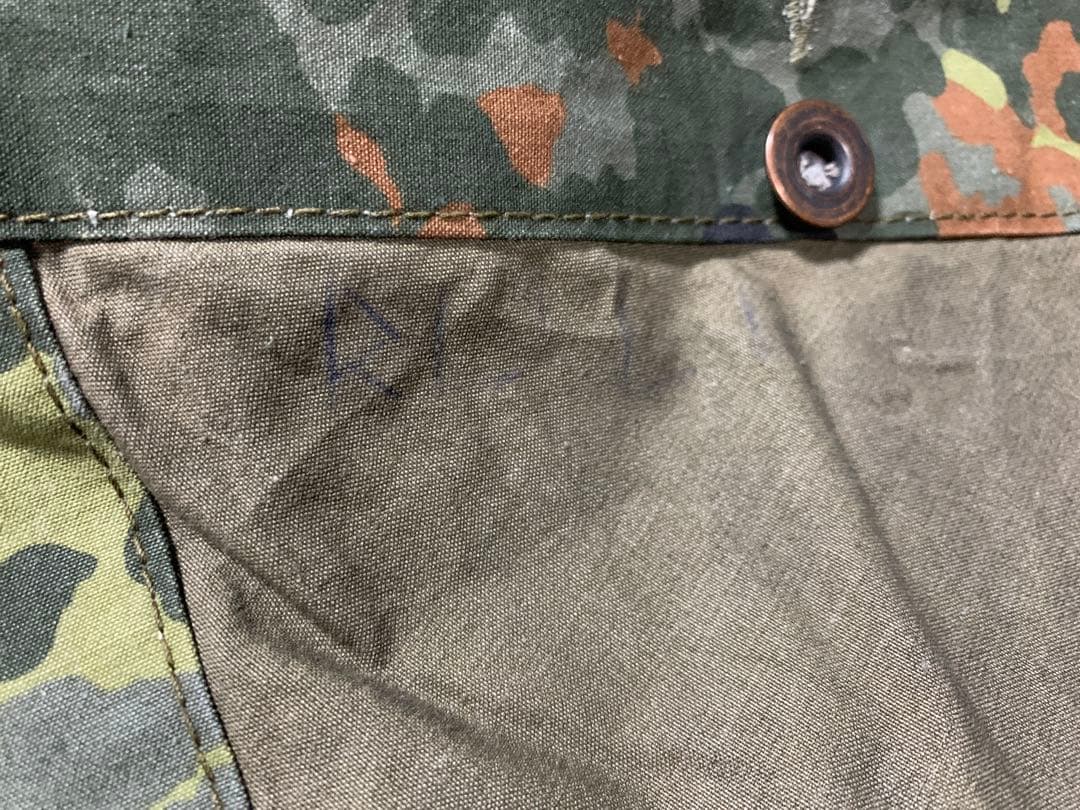 ドイツ軍　パップテント　軍幕　フレクターカモ　2枚セット　1枚デッドストック