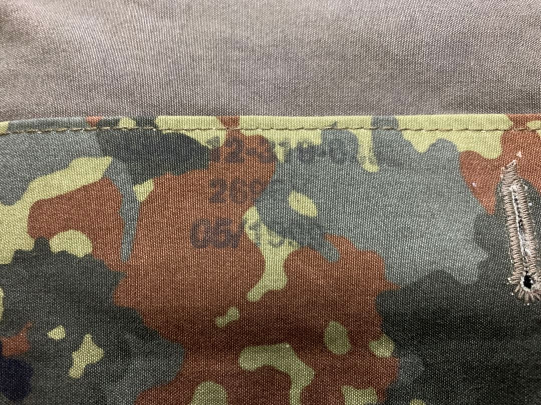 ドイツ軍　パップテント　軍幕　フレクターカモ　2枚セット　1枚デッドストック