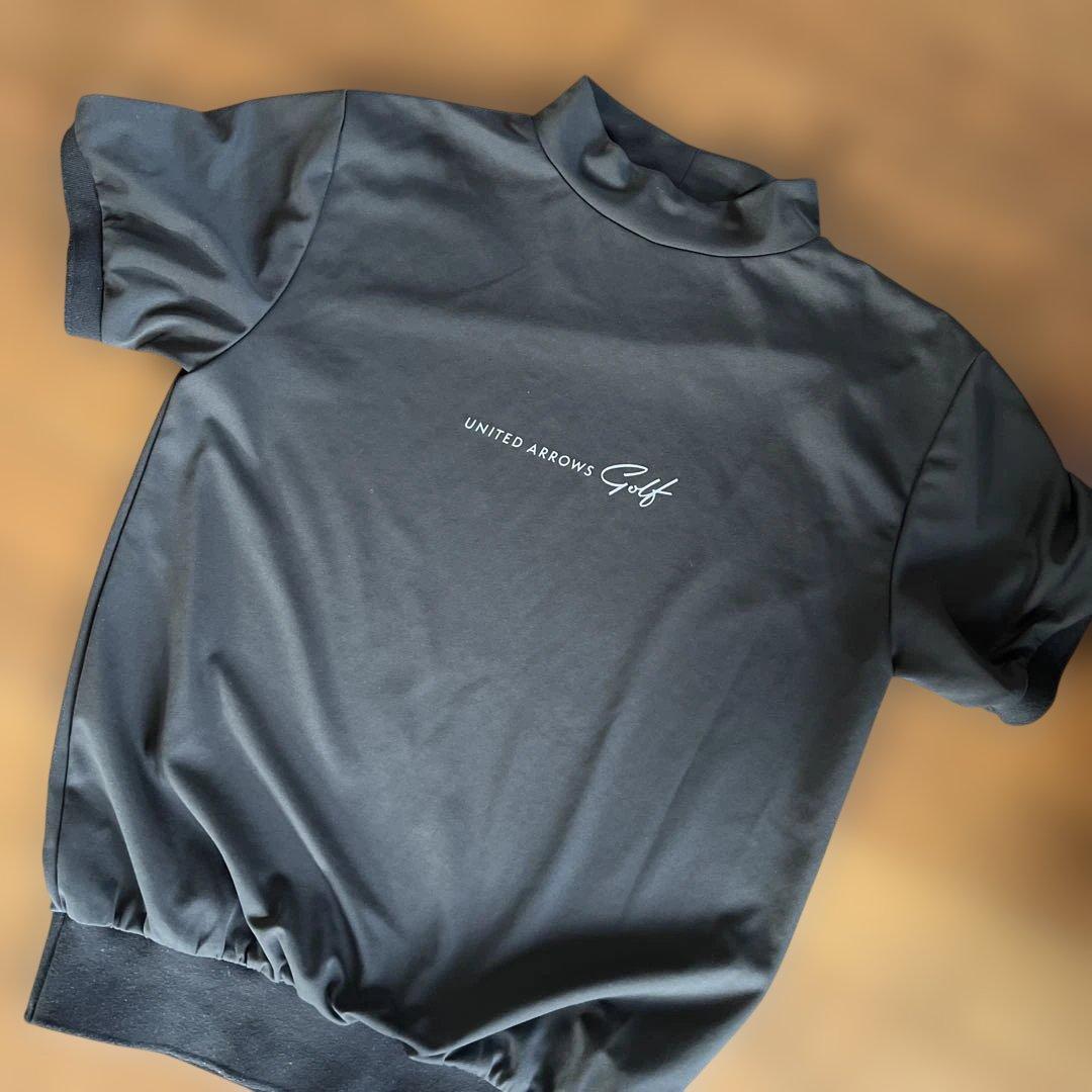 UNITED ARROWS Golf メンズ スムース モックネック シャツ