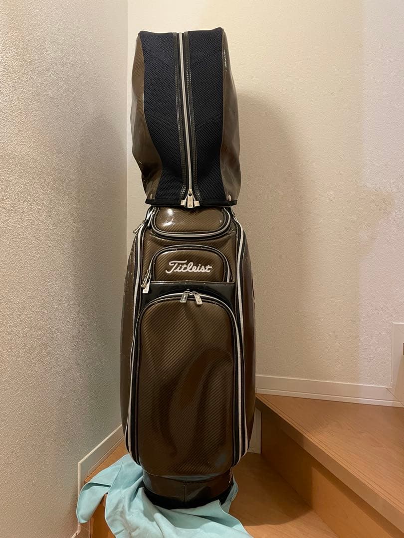 Titleist タイトリスト キャディバッグ カーボン調 ブラウン