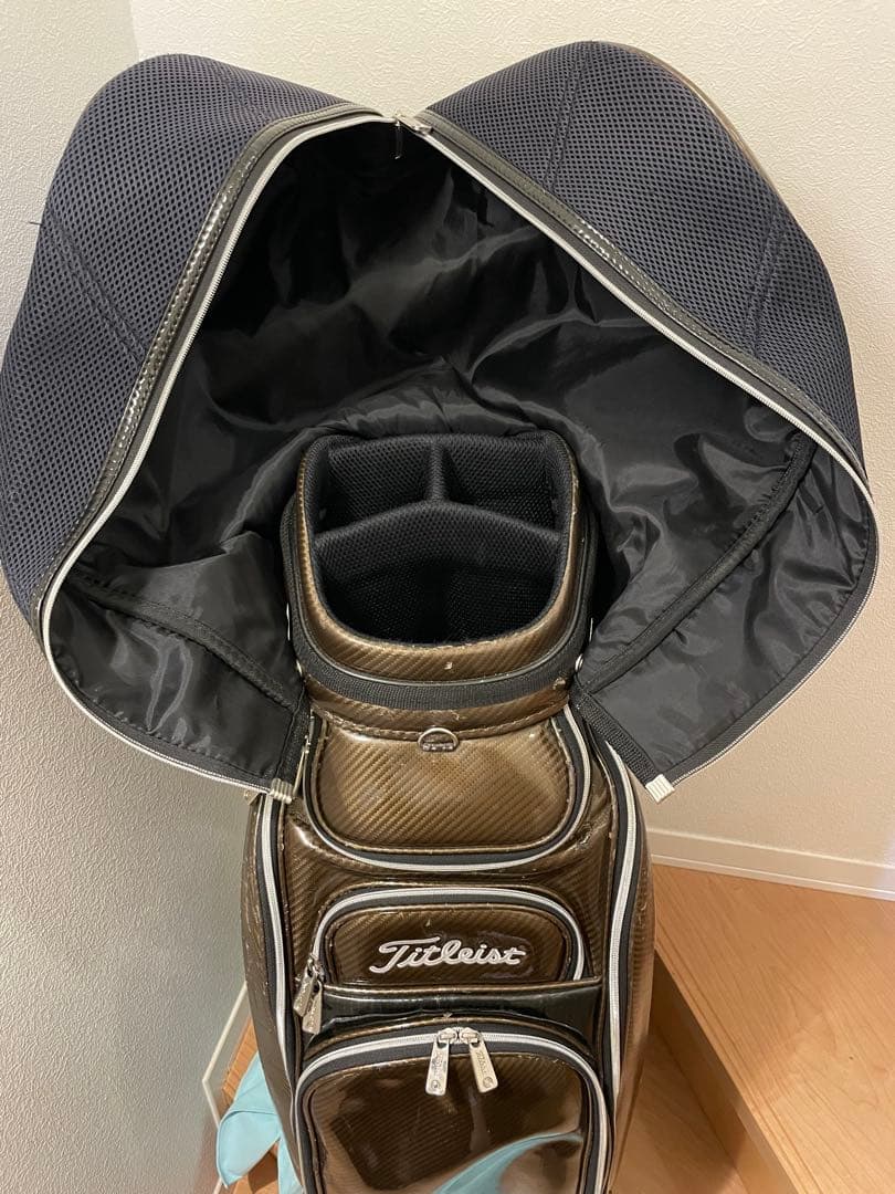 Titleist タイトリスト キャディバッグ カーボン調 ブラウン