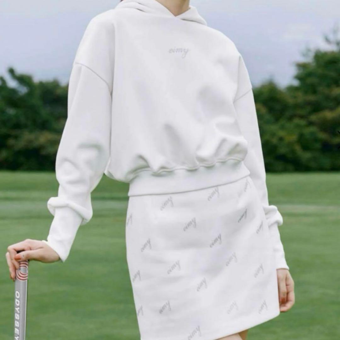 eimy golf glitter ホワイト　ショートフーディーのみ