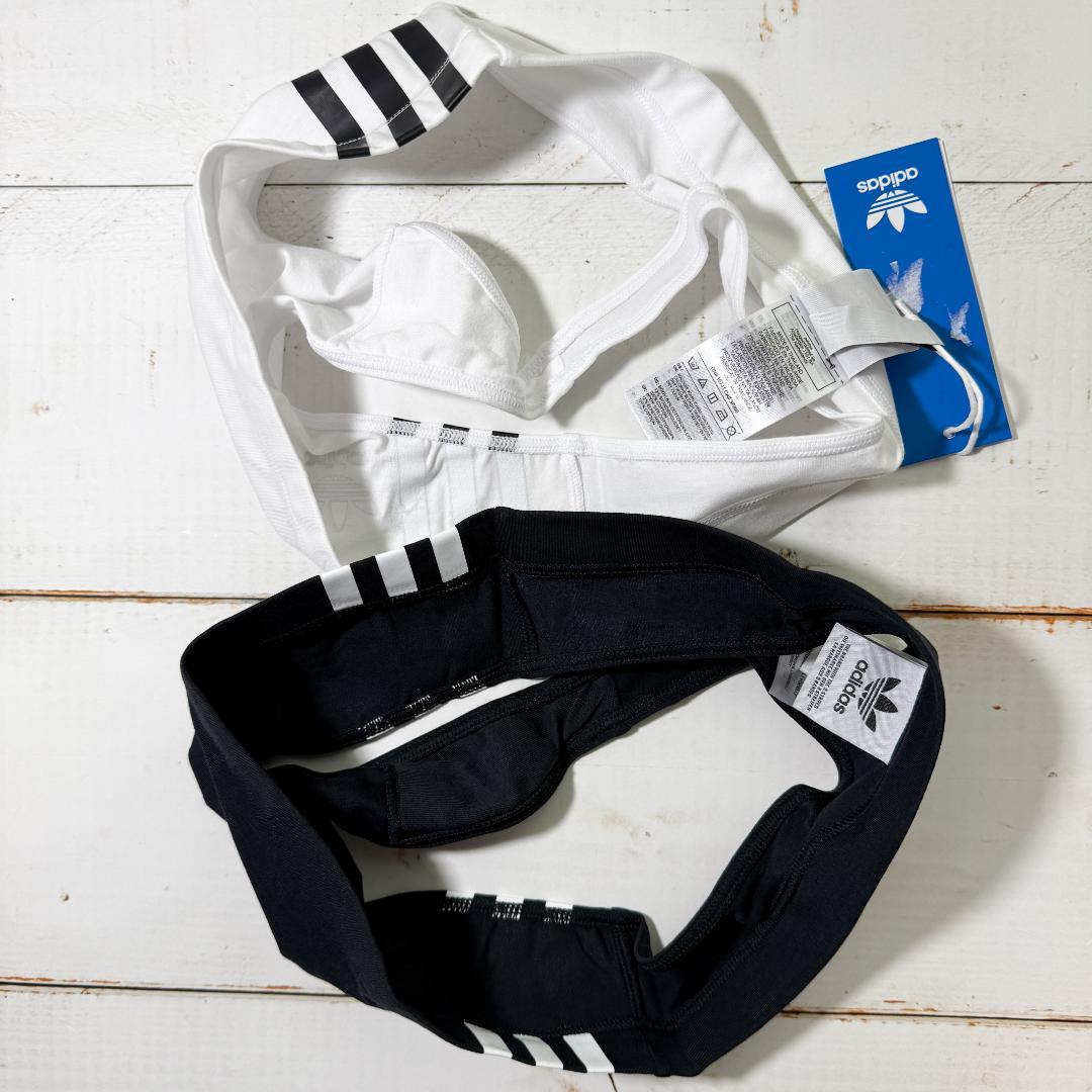 adidas アディダス インナー Tバック White/Black 海外S