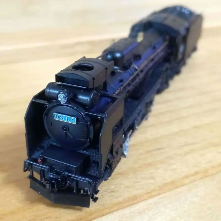 KATO 2016-6 D51 標準形(長野式集煙装置付)　青ナンバー(加工品)
