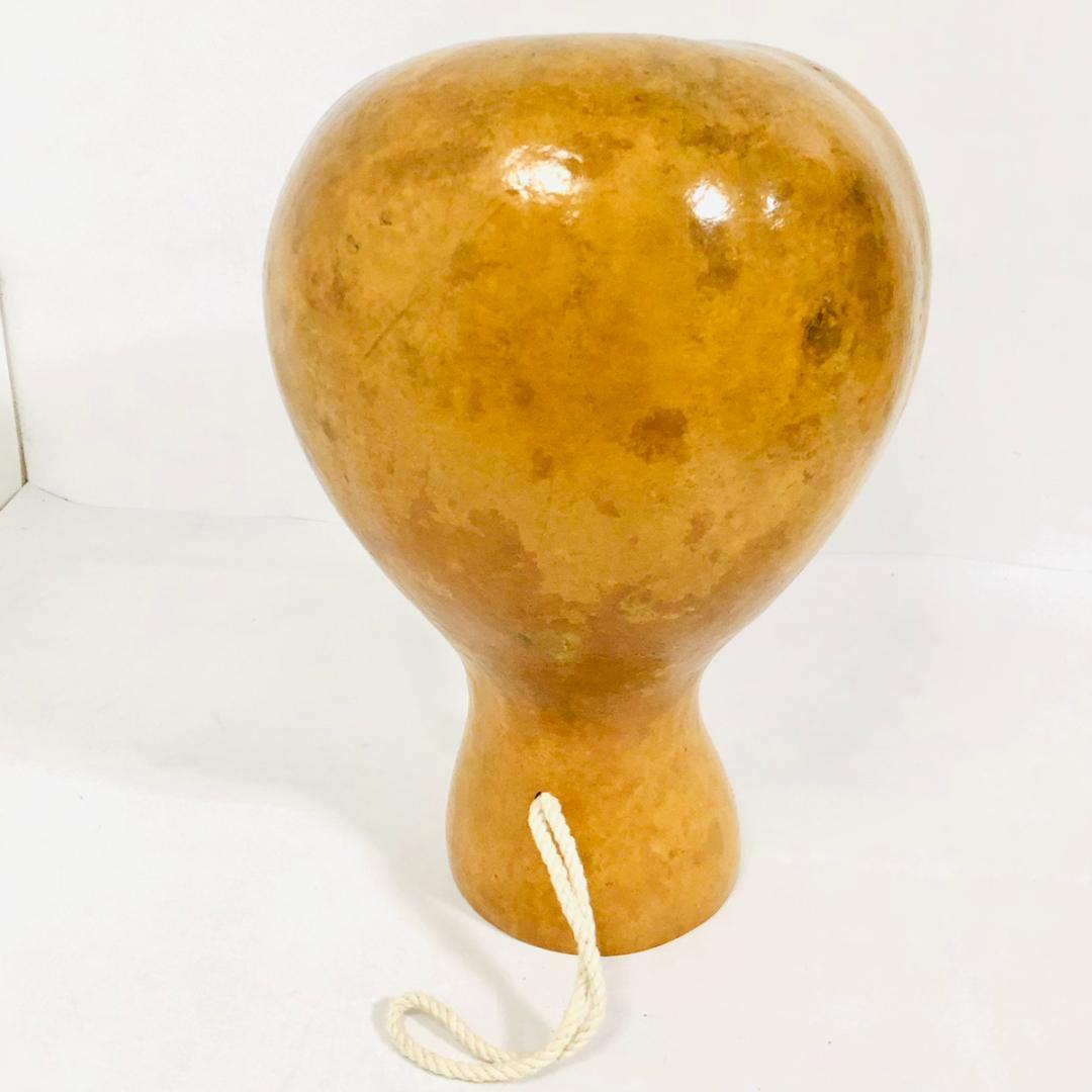 イプ ブラウン フラダンス用 楽器 小 木製 ひょうたん ハワイアン 紐付き