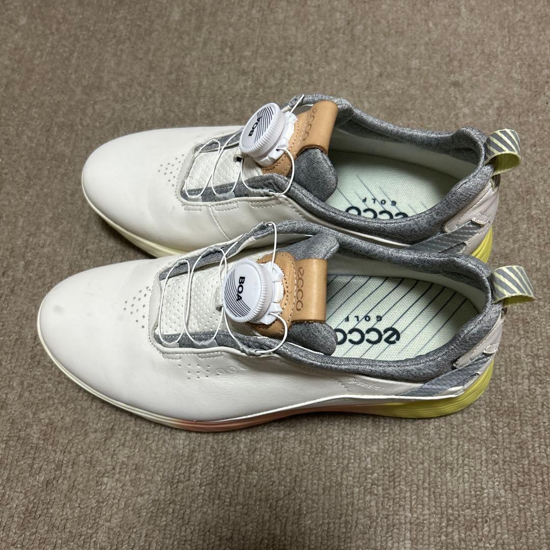 ECCO ゴルフシューズ BOA ホワイト 24.0cm
