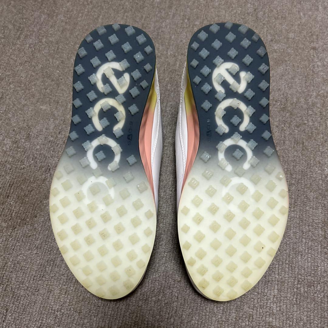 ECCO ゴルフシューズ BOA ホワイト 24.0cm