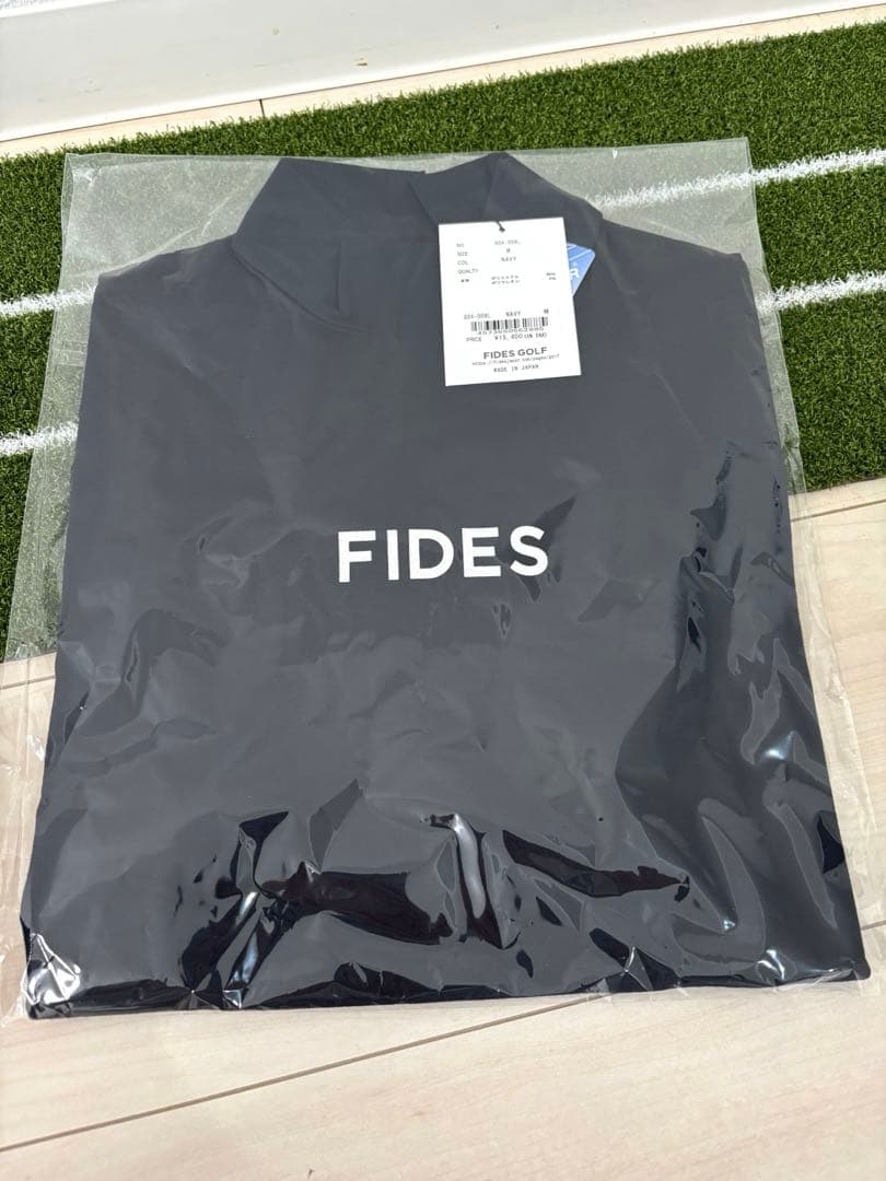 【新品】FIDES モックネック ネイビー M
