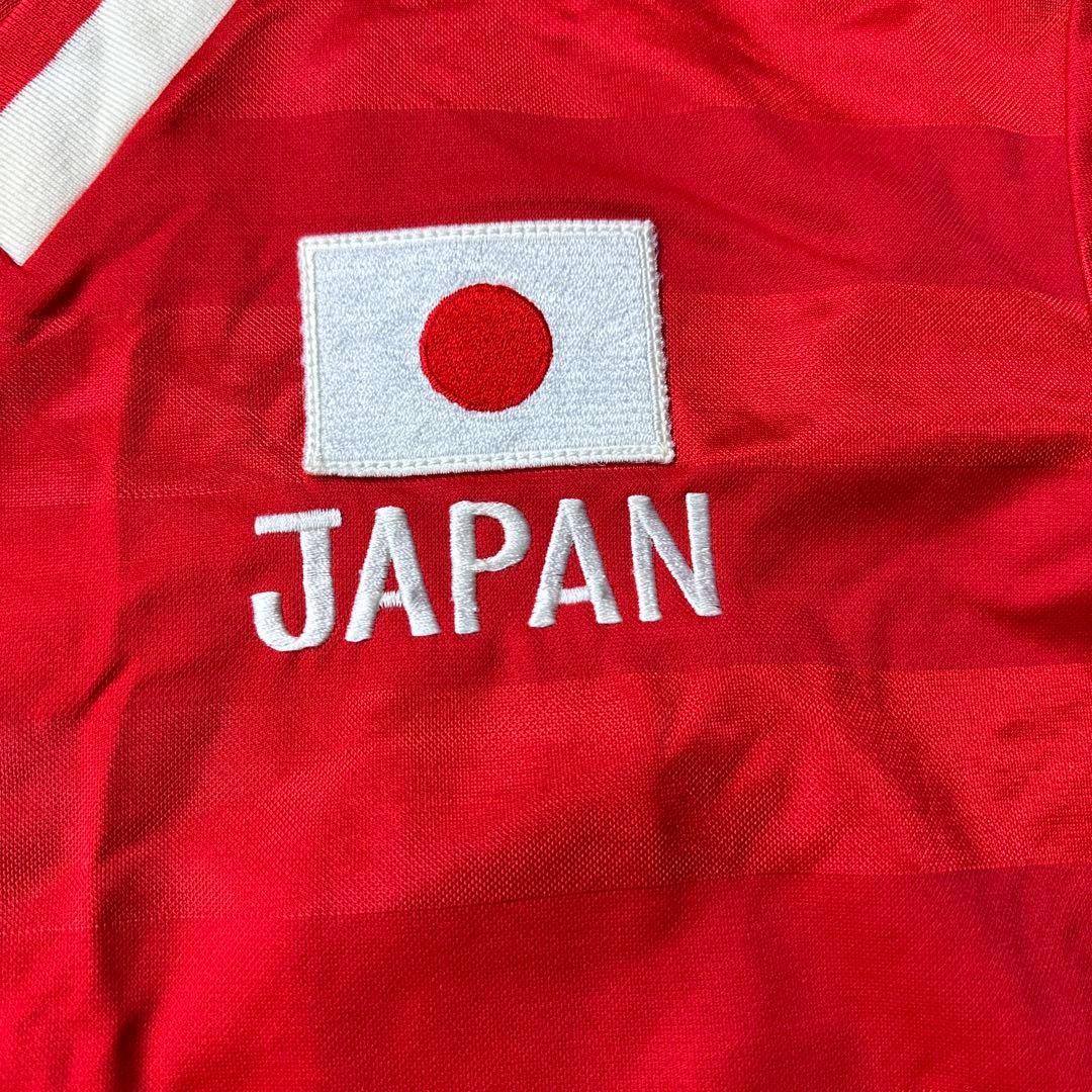 【希少】アディダスサッカー日本代表ユニフォーム80s刺繍国旗ワッペンオリンピック