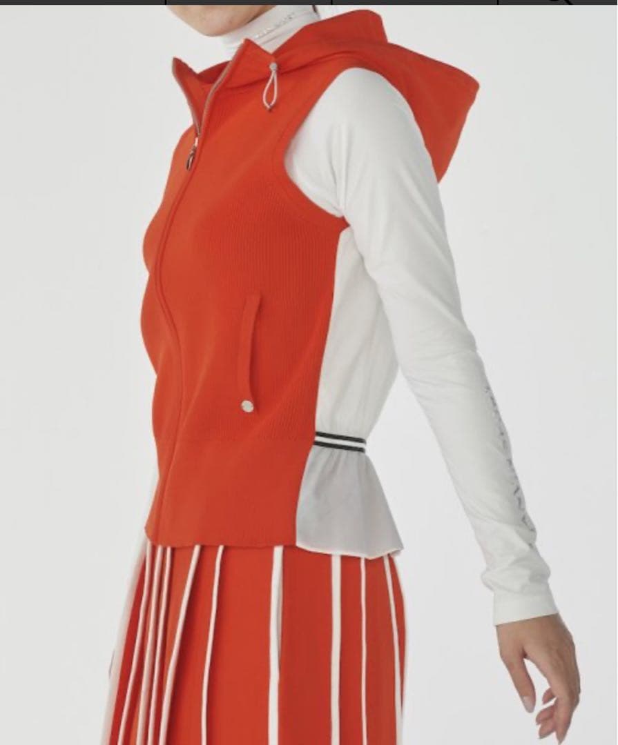 極美品　LANVIN SPORT 切替ニットベスト 38