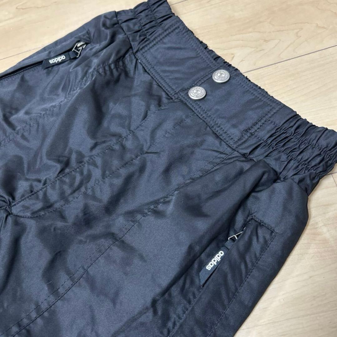 希少　アディダス　デサント製 スノーパンツ　Oサイズ スキー黒　スノボ ウェア