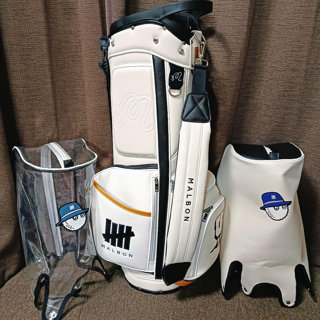 ppp 極上中古 MALBON ゴルフバッグ undefeatedコラボ