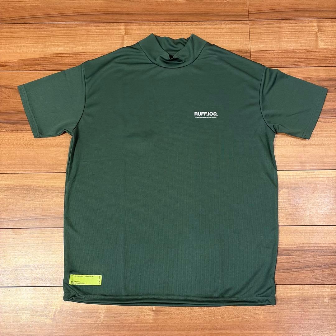 RUFFLOG ラフロッグ　グリーン　モックネック Lサイズ
